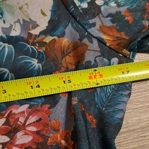 Glamorous Elegant Floral Print V-Neck Tiered Boho Chic Maxi Party Dress Small - Picture 8 of 16